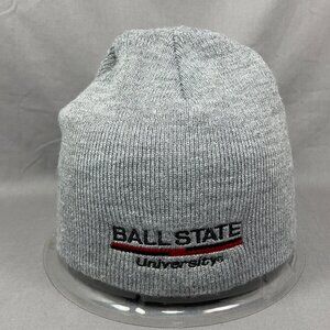 LogoFit Ball State Beanie Hat Skull Cap Cardinals Gray Knit Winter Child Boys